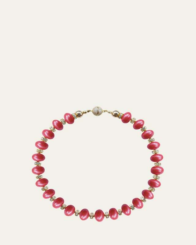 Mika Coral Sunset Necklace, 16"L